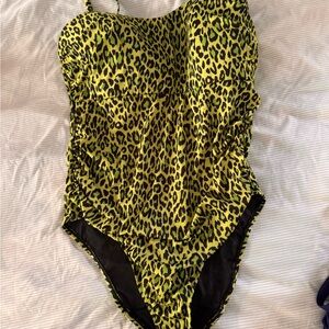 Leopard Print One-Piece Swimsuit